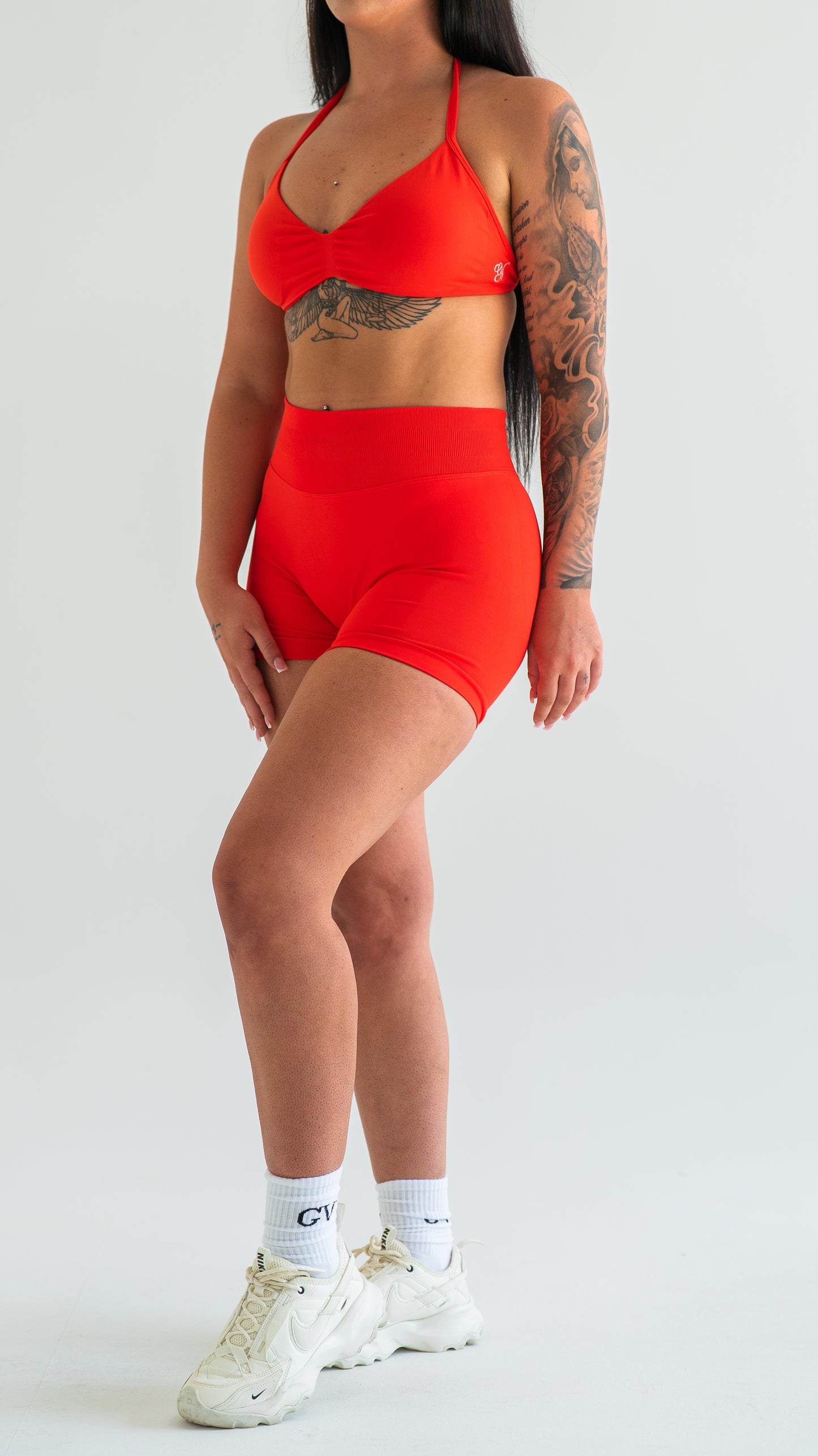 Sculpt Scrunch Shorts - Chilli Red