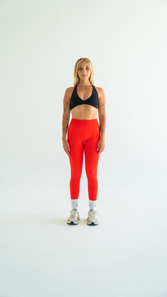 Sculpt Scrunch Legging - Chilli Red
