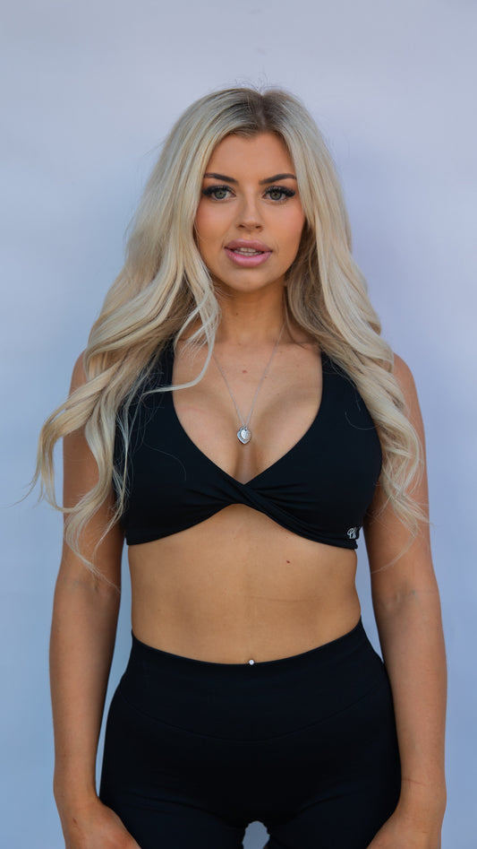 Vital Twist Bra - Black