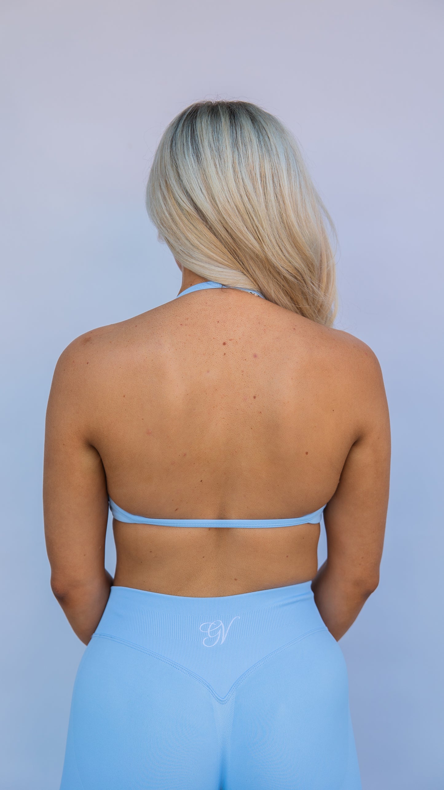 Sculpt Crop - Baby Blue