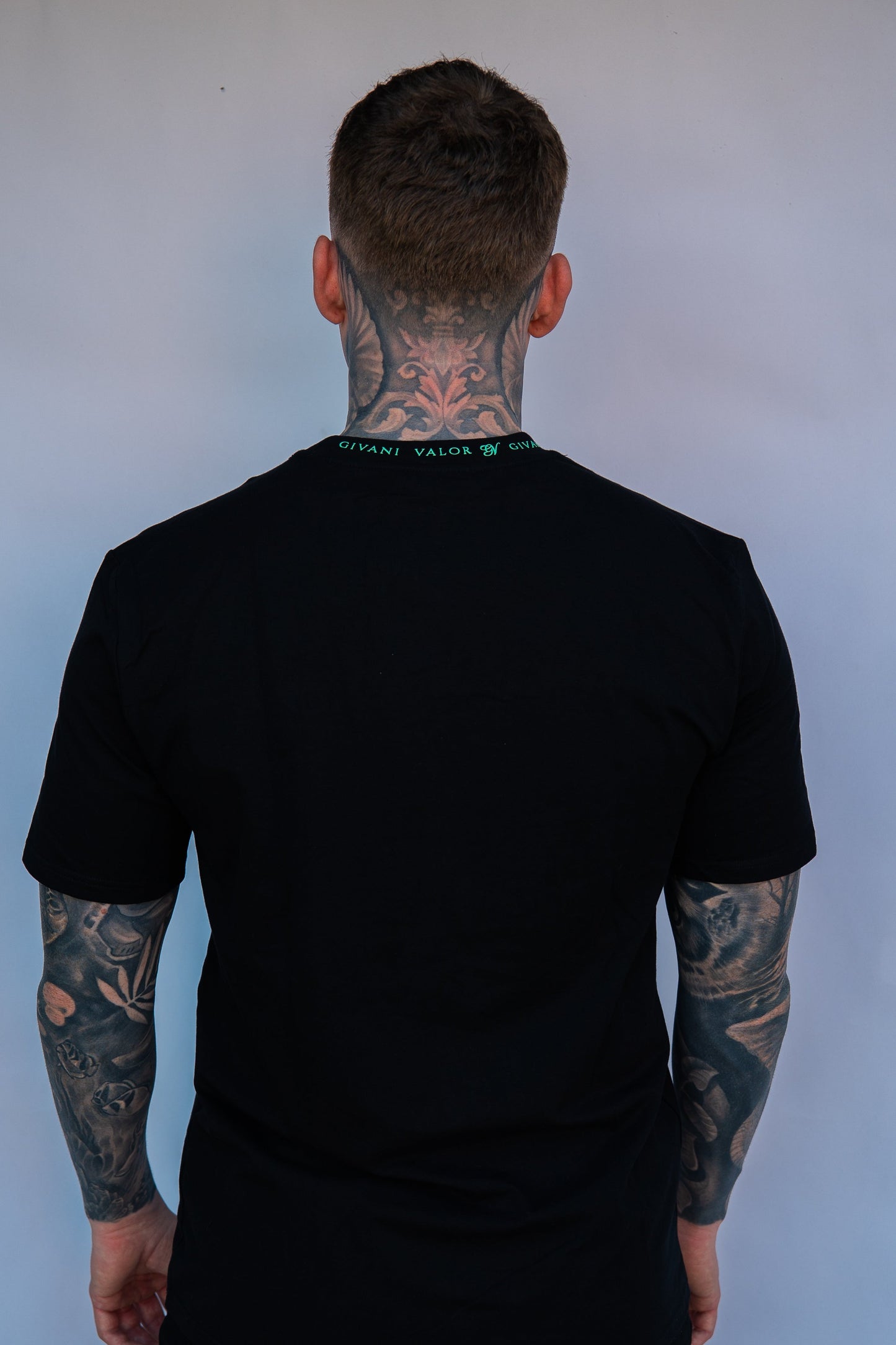 GV collar logo - Black/Green