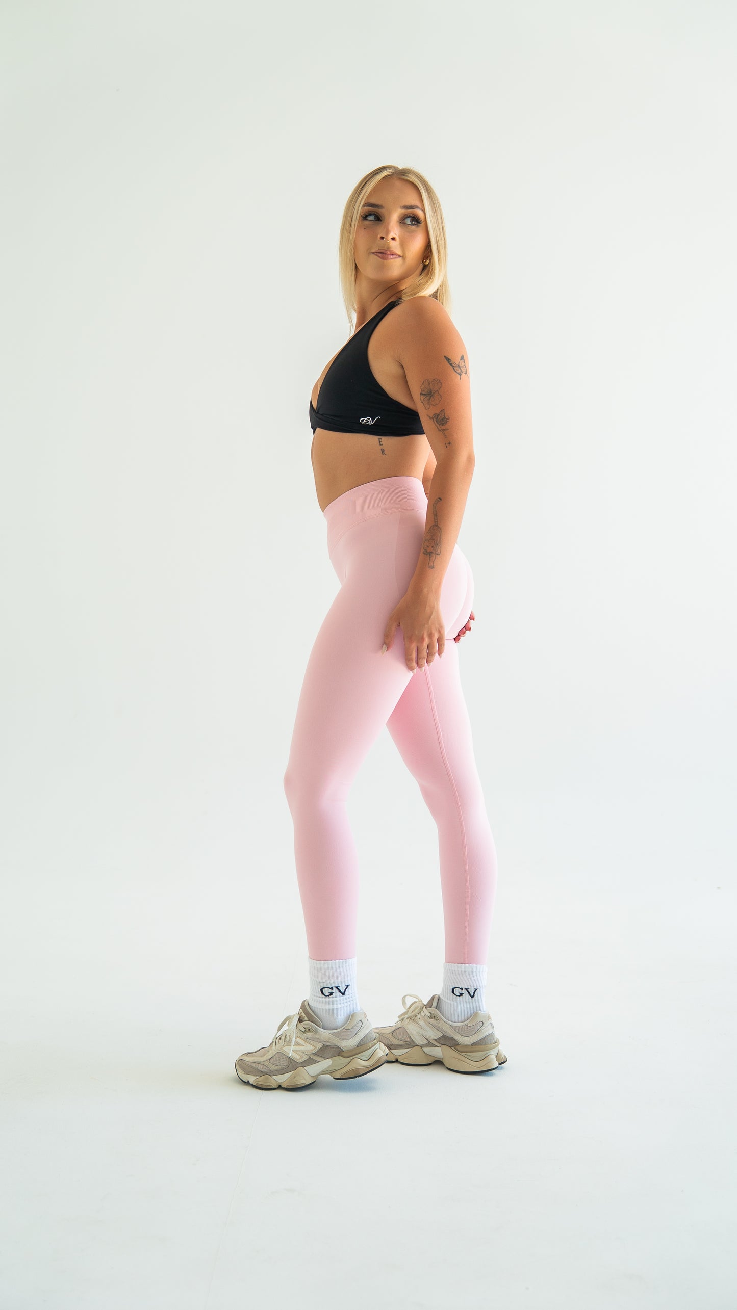 Sculpt Scrunch Legging - Baby Pink