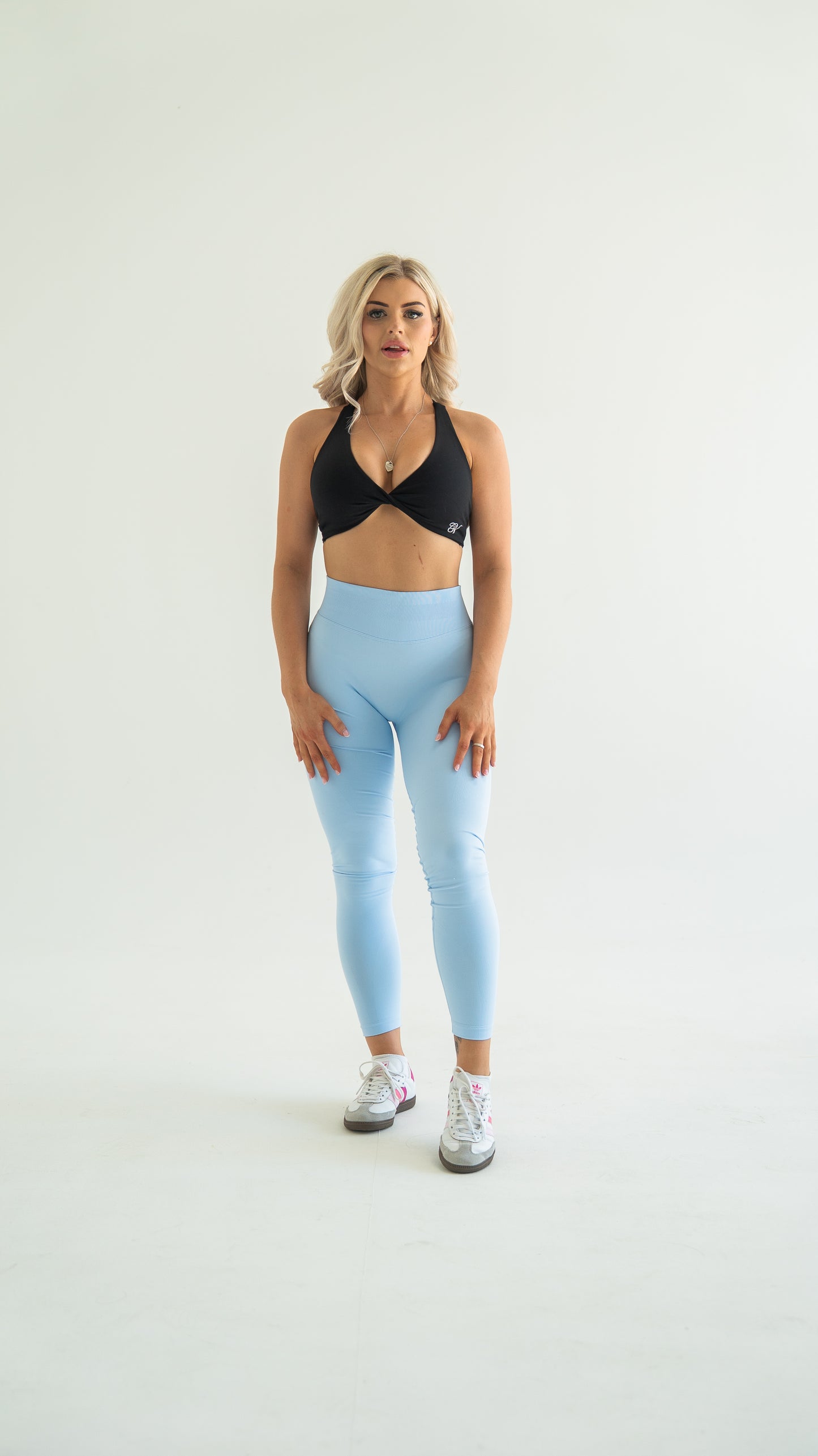 Sculpt Scrunch Legging - Baby Blue